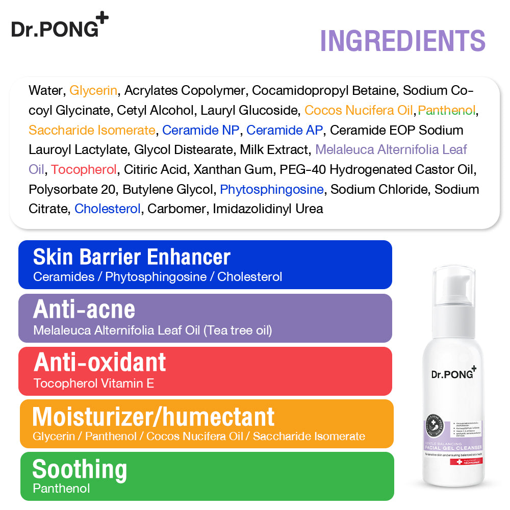 Dr.PONG GENTLE BALANCING FACIAL GEL CLEANSER