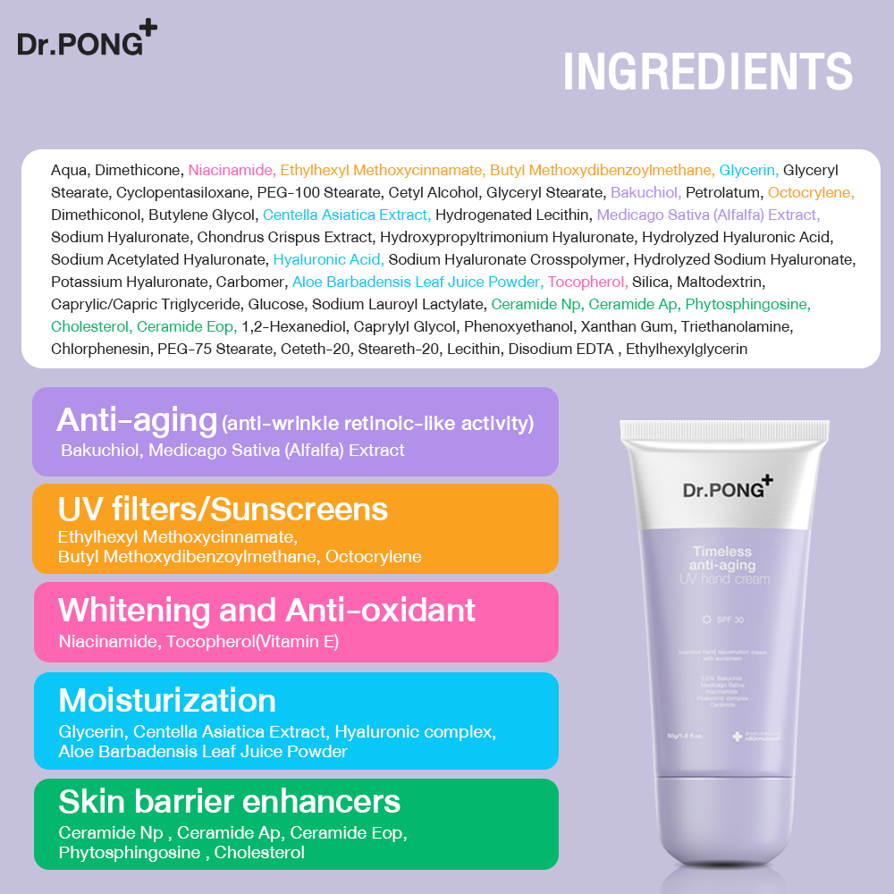 Dr.PONG TIMELESS ANTI-AGING UV HAND CREAM