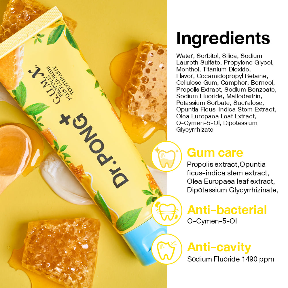 Dr.PONG G.U.M.X. PROPOLIS PLUS FLUORIDE TOOTHPASTE