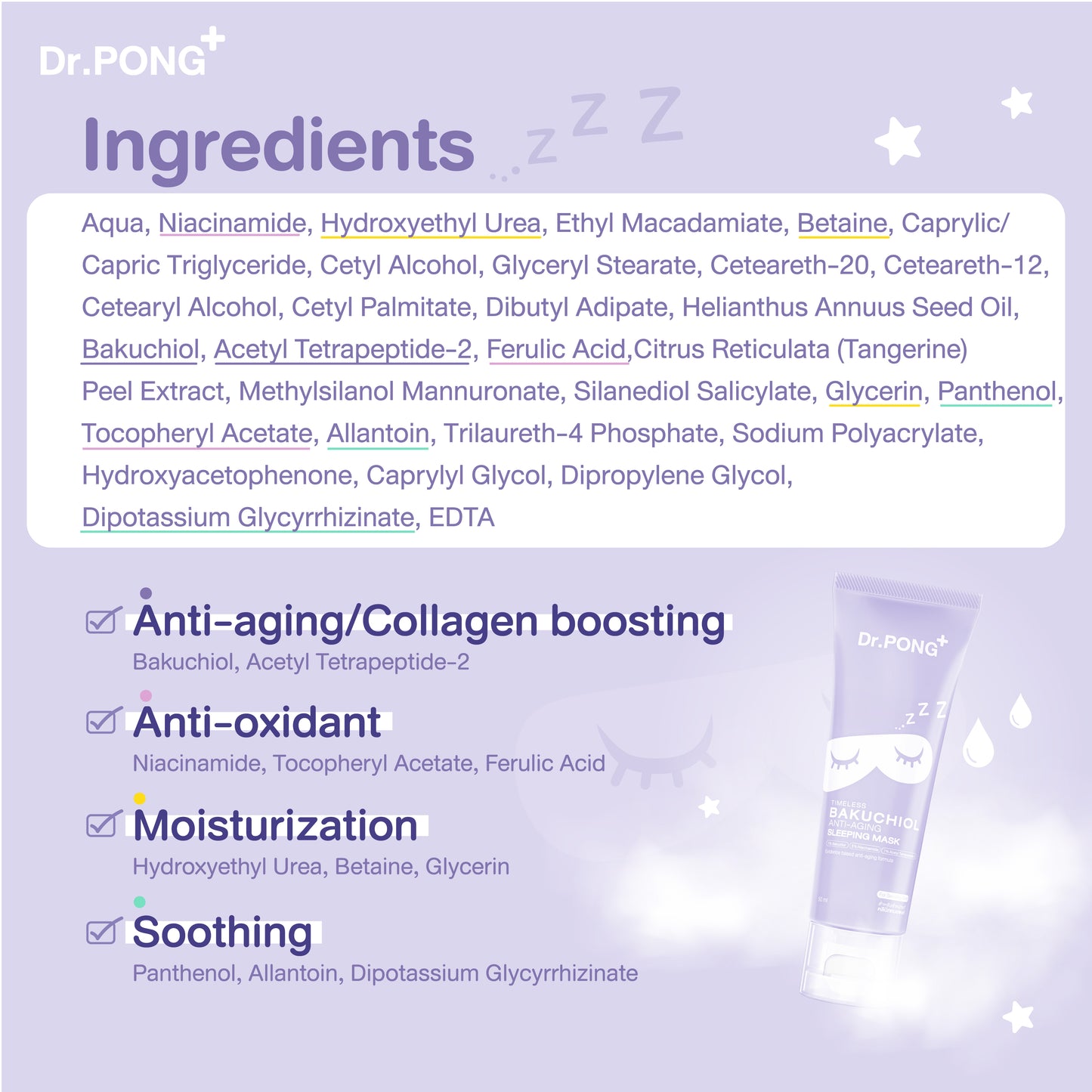 Dr.PONG TIMELESS BAKUCHIOL ANTI-AGING SLEEPING MASK