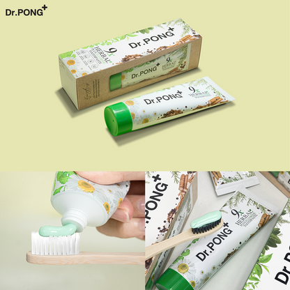 Dr.PONG 9X HERBAL PLUS FLUORIDE TOOTHPASTE