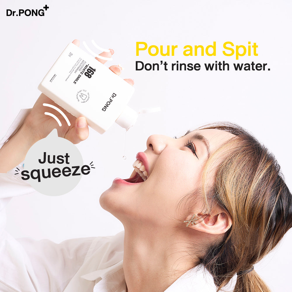 Dr.PONG 168 WHITE SMILE FLUORIDE MOUTHWASH