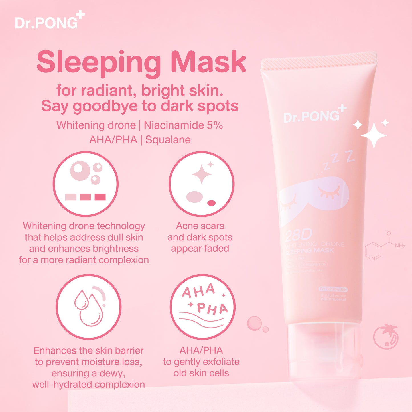 Dr.PONG 28D WHITENING DRONE SLEEPING MASK