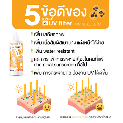 Dr.PONG HYALURONIC ULTRA LIGHT SUNSCREEN WITH AQUATIDE SPF50 PA+++