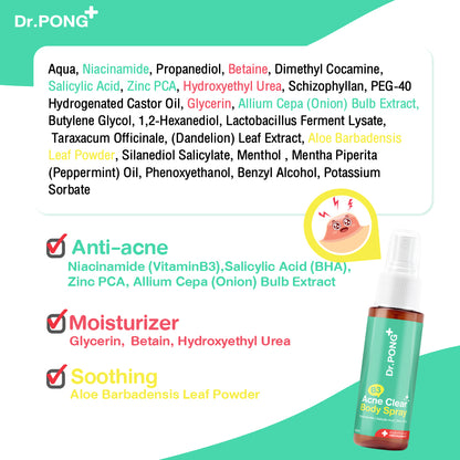Dr.PONG B3 ACNE CLEAR BODY SPRAY
