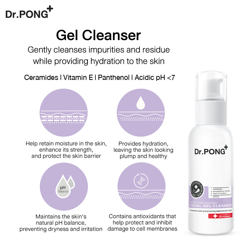 Dr.PONG GENTLE BALANCING FACIAL GEL CLEANSER