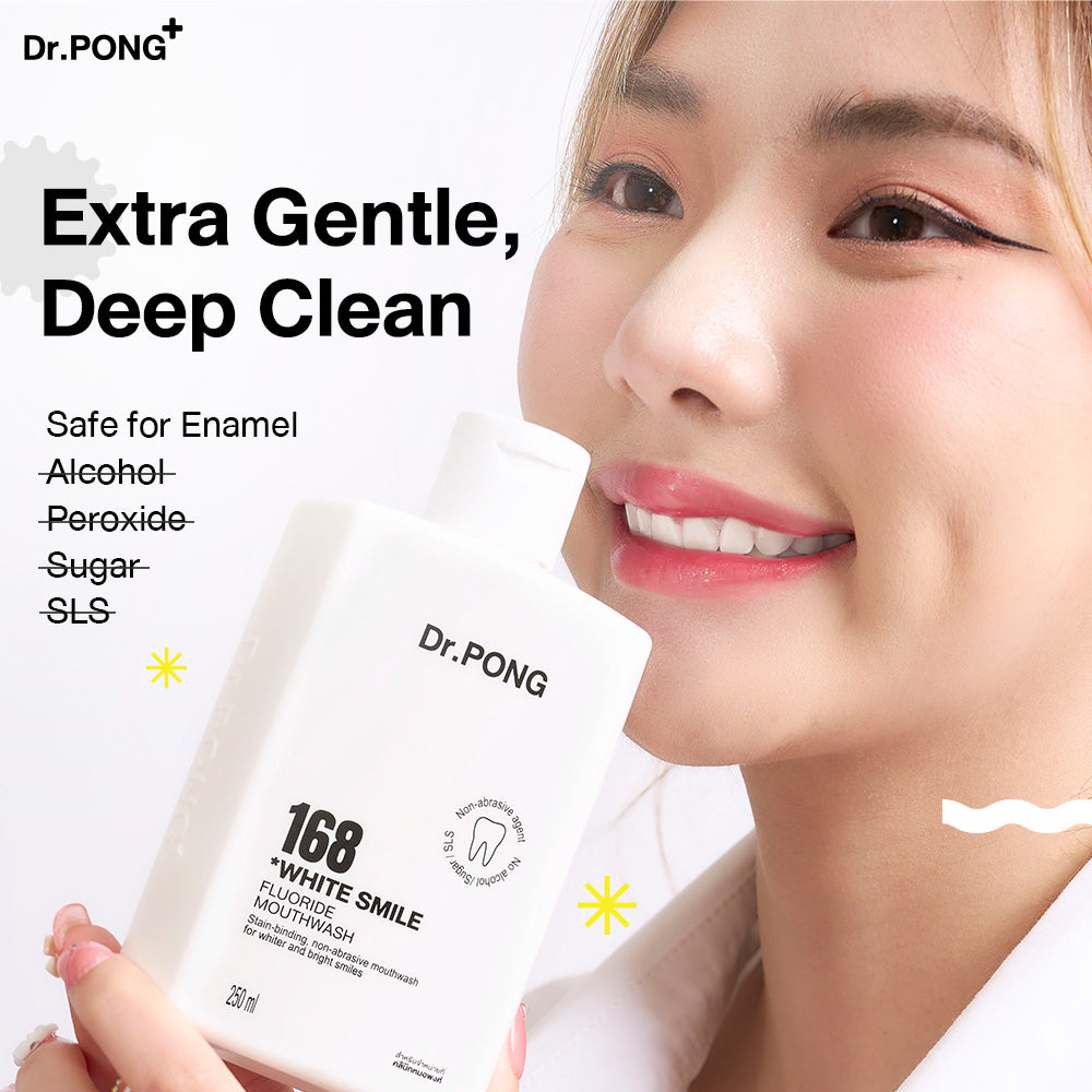 Dr.PONG 168 WHITE SMILE FLUORIDE MOUTHWASH