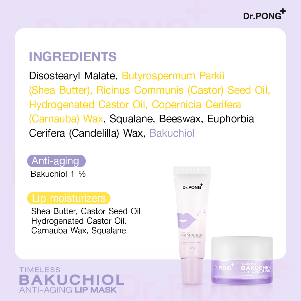 Dr.PONG TIMELESS BAKUCHIOL ANTI-AGING LIP MASK
