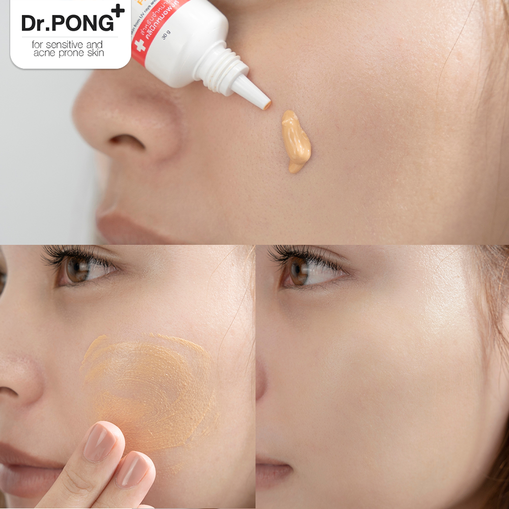 Dr.PONG 444 BLUEX IRON OXIDE PLUS MELANIN HYBRID SUNSCREEN SPF50 PA+++