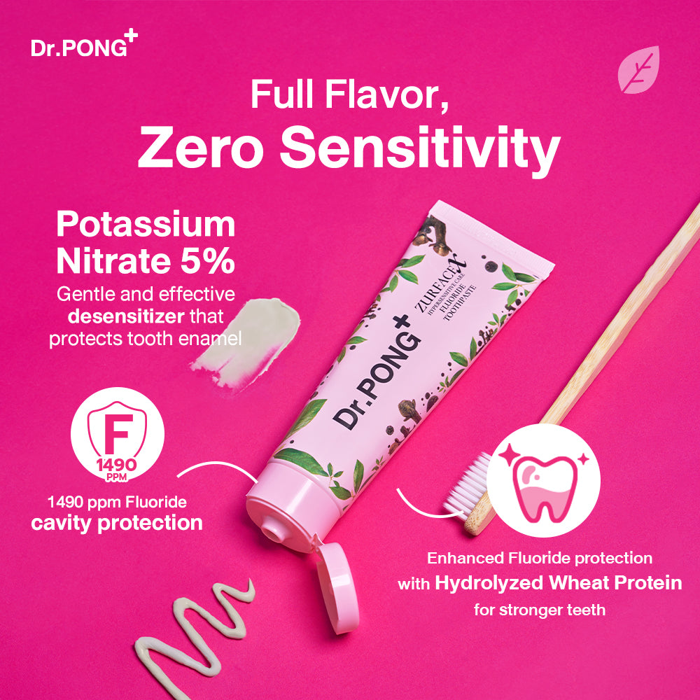 Dr.PONG ZURFACEX HYPERSENSITIVE CARE FLUORIDE TOOTHPASTE