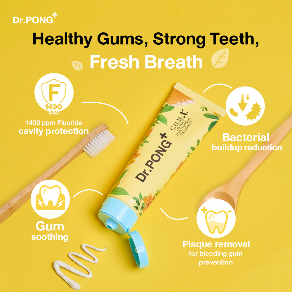 Dr.PONG G.U.M.X. PROPOLIS PLUS FLUORIDE TOOTHPASTE