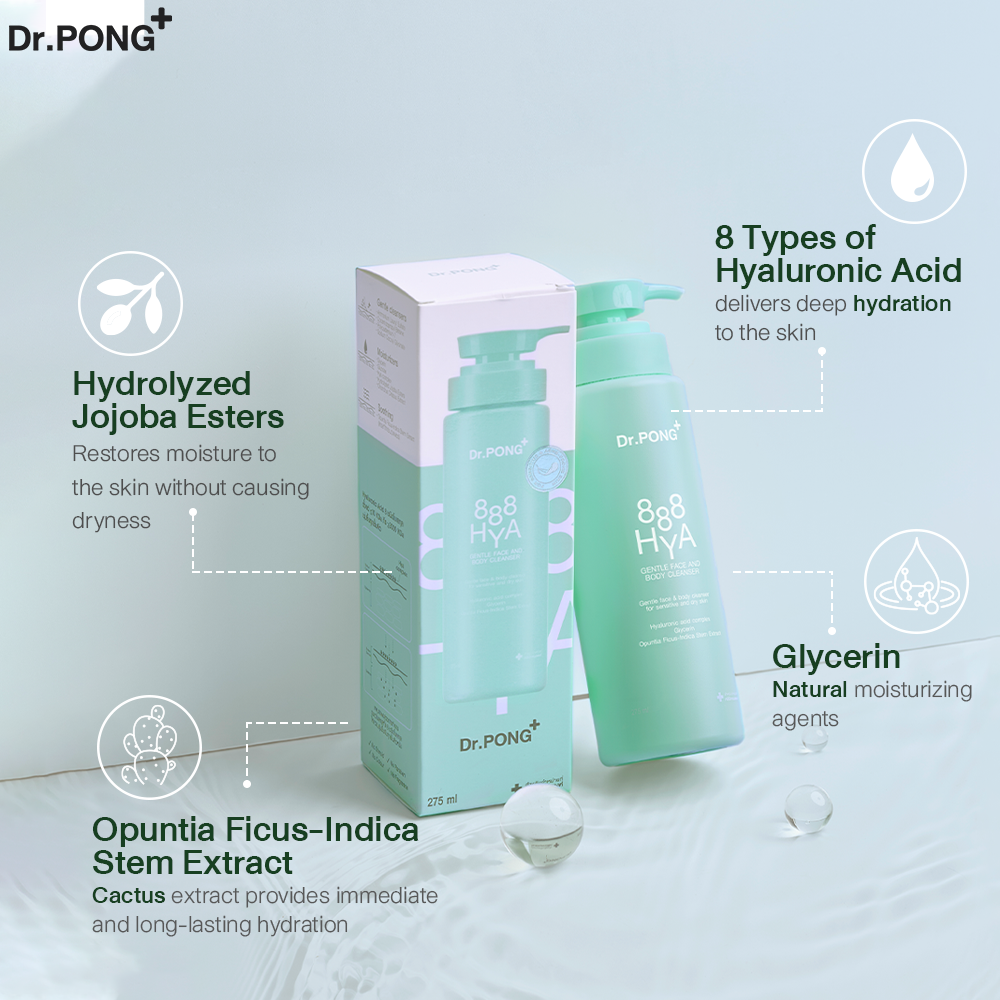Dr.PONG 888 HYA GENTLE FACE AND BODY CLEANSER
