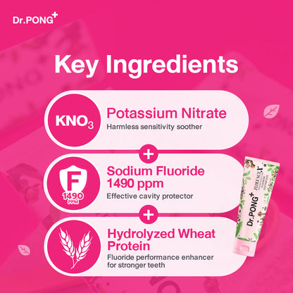 Dr.PONG ZURFACEX HYPERSENSITIVE CARE FLUORIDE TOOTHPASTE