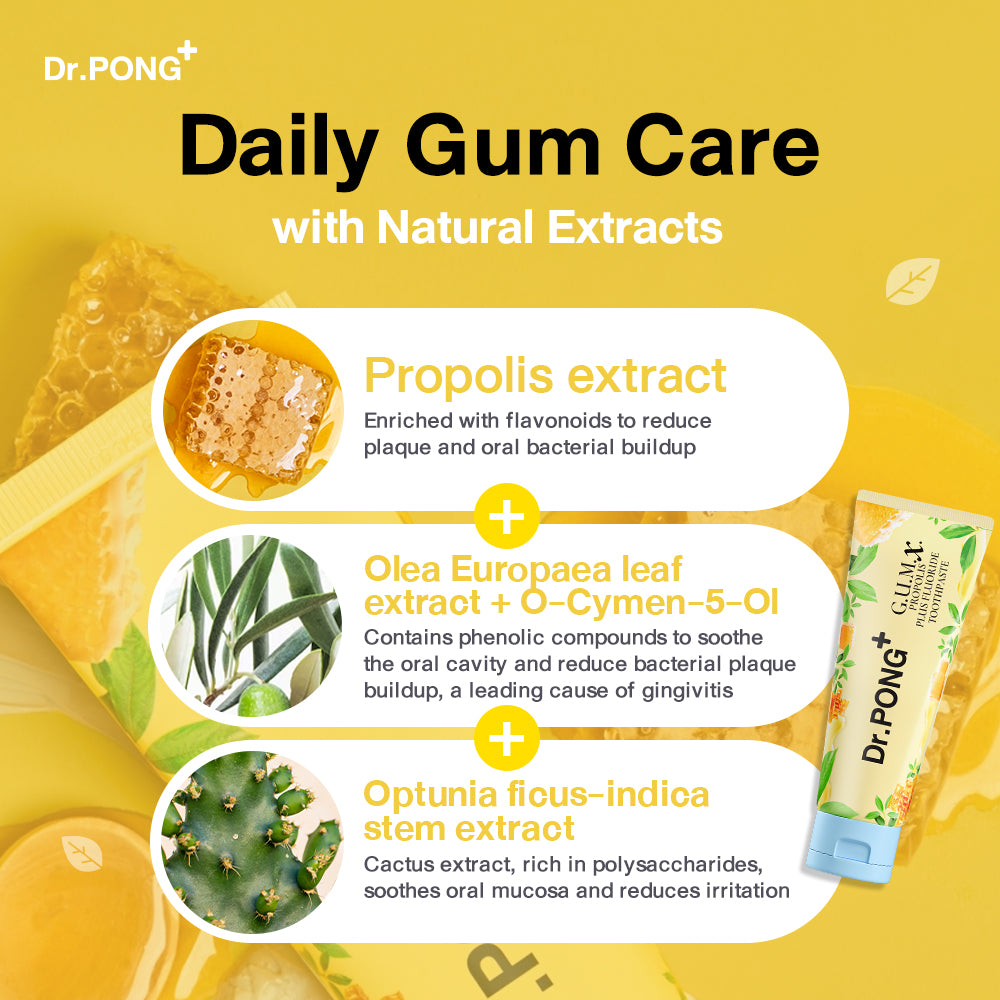 Dr.PONG G.U.M.X. PROPOLIS PLUS FLUORIDE TOOTHPASTE