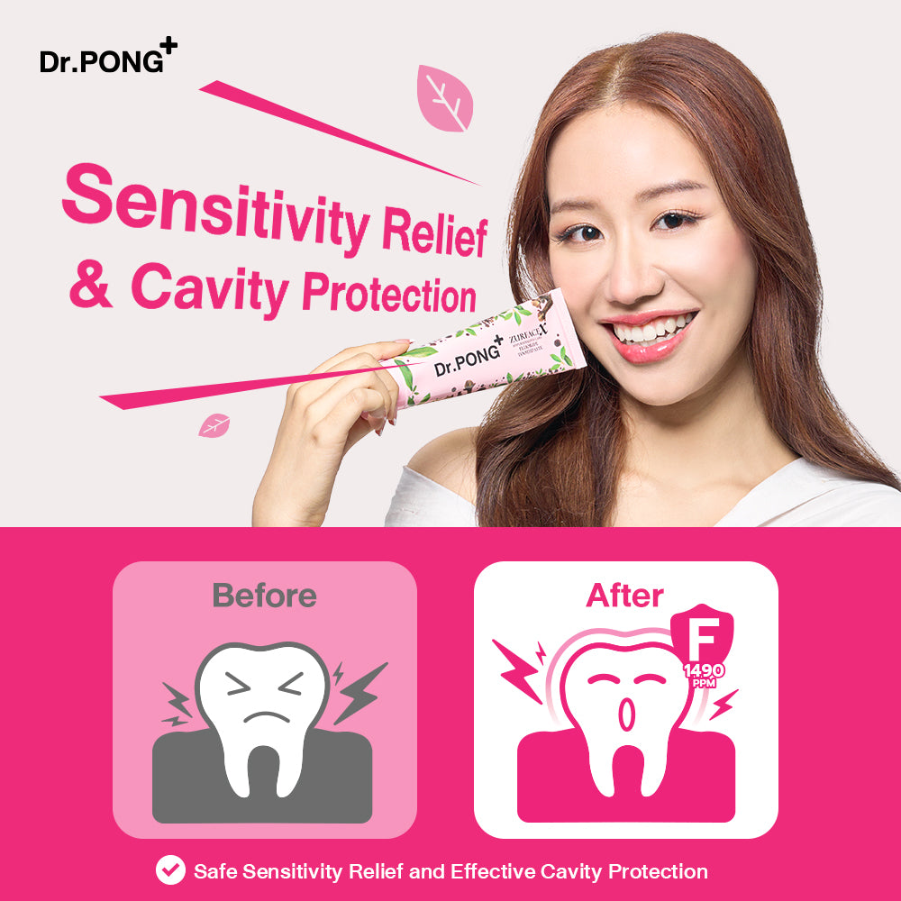 Dr.PONG ZURFACEX HYPERSENSITIVE CARE FLUORIDE TOOTHPASTE