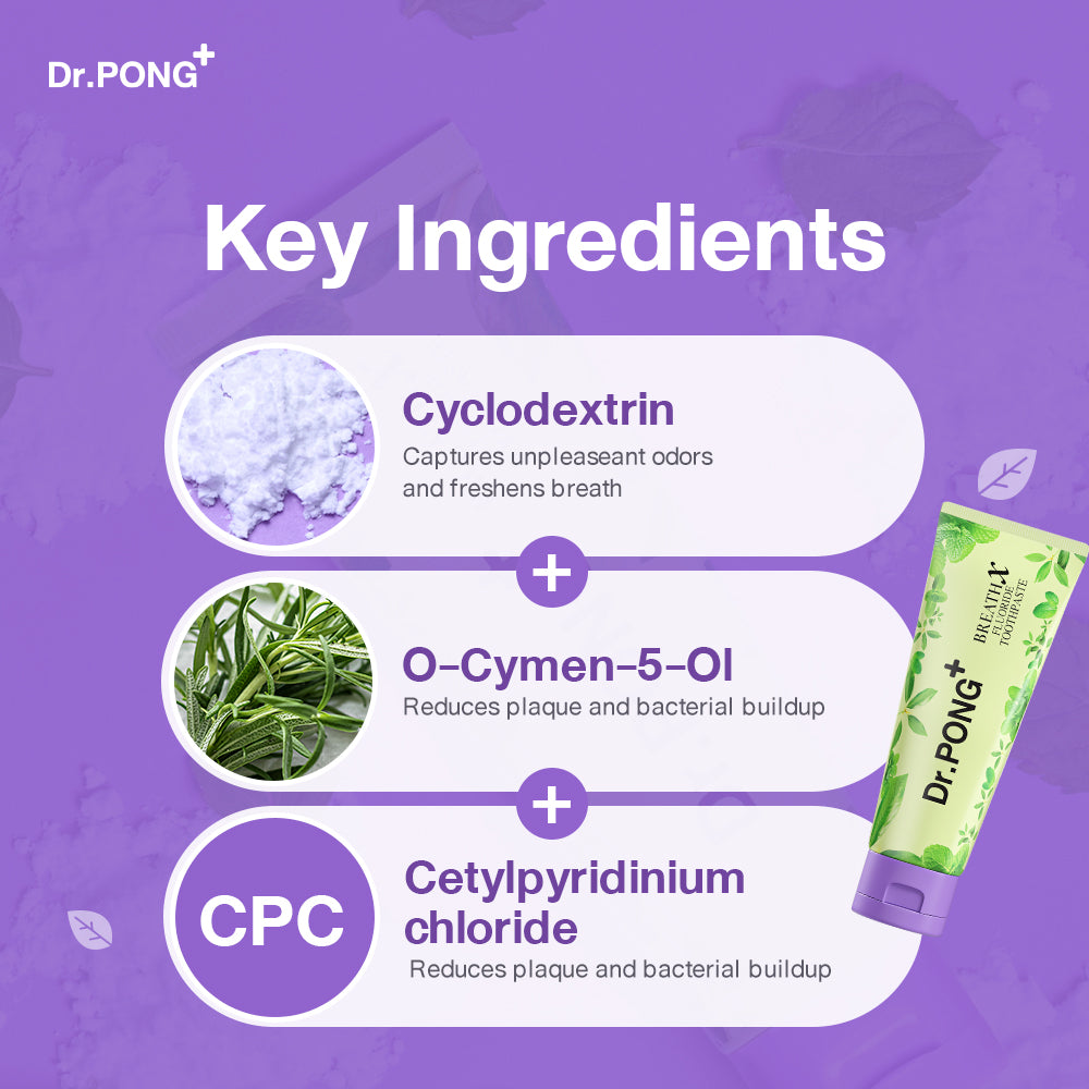 Dr.PONG BREATHX FLUORIDE TOOTHPASTE