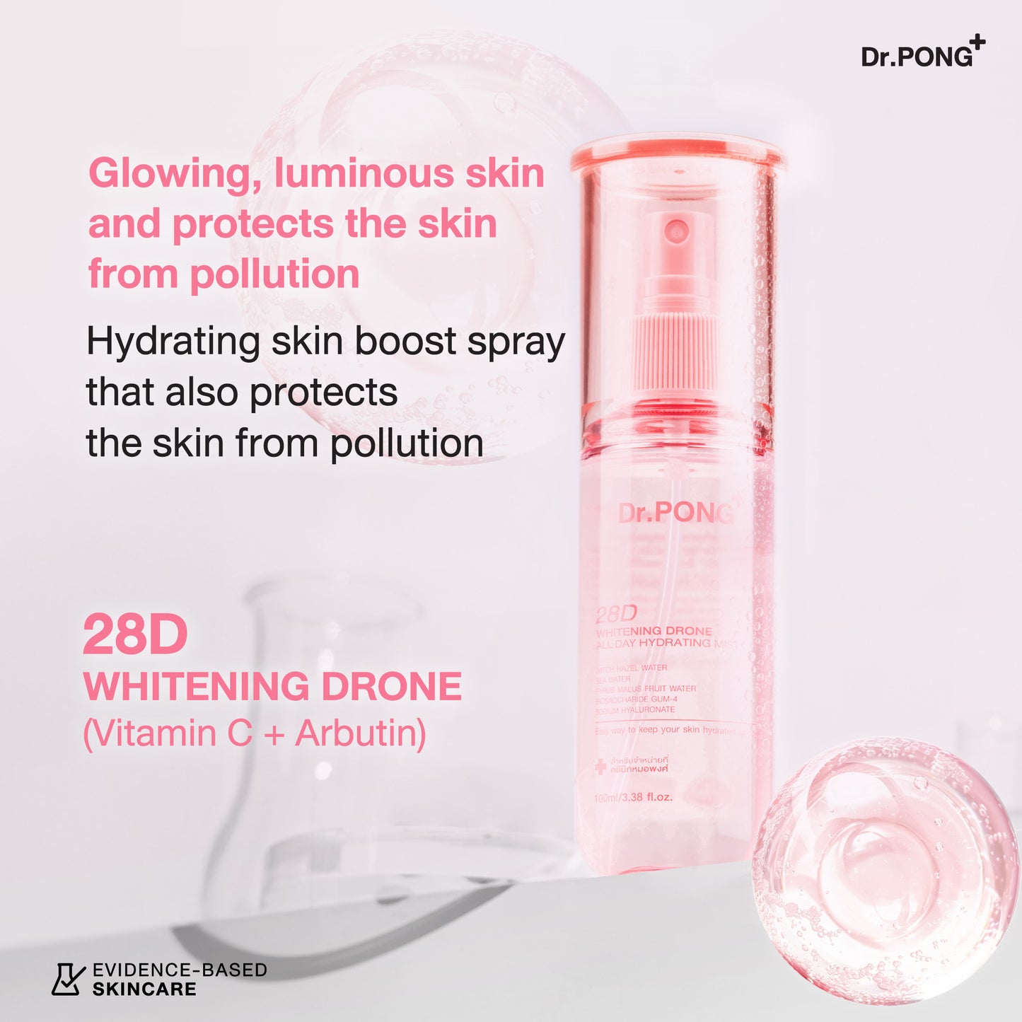 Dr.PONG 28D WHITENING DRONE ALL DAY HYDRATING MIST