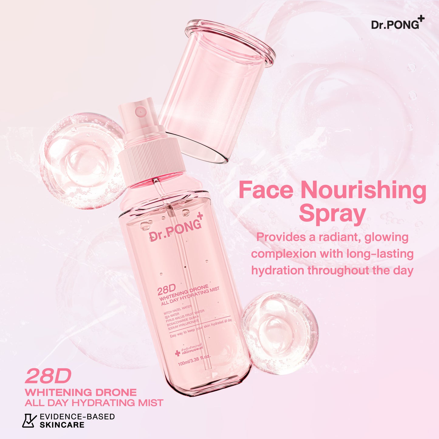 Dr.PONG 28D WHITENING DRONE ALL DAY HYDRATING MIST
