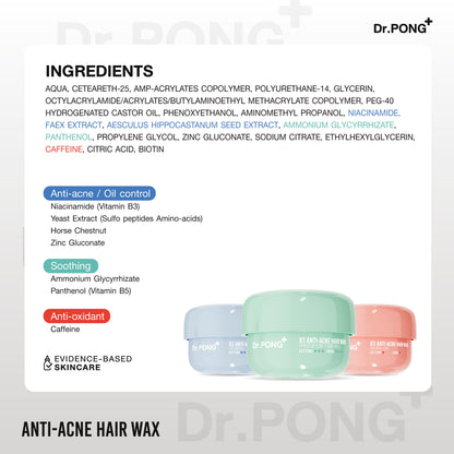 Dr.PONG - ANTI-ACNE HAIR WAX