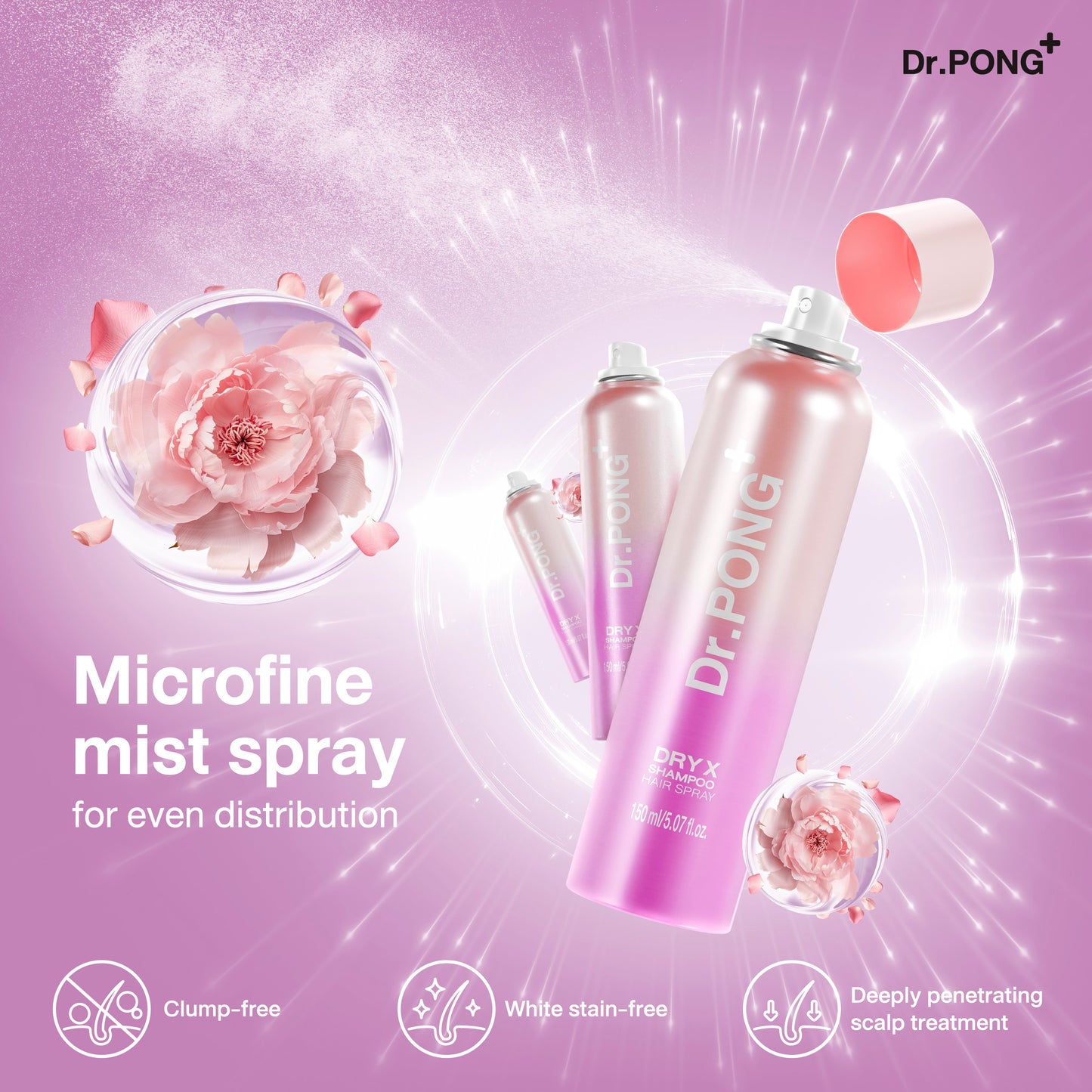 Dr.PONG DRY X SHAMPOO HAIR SPRAY