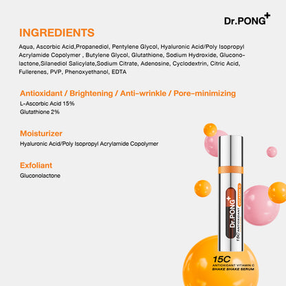 Dr.PONG 15C ANTIOXIDANT VITAMIN C SHAKE SHAKE SERUM
