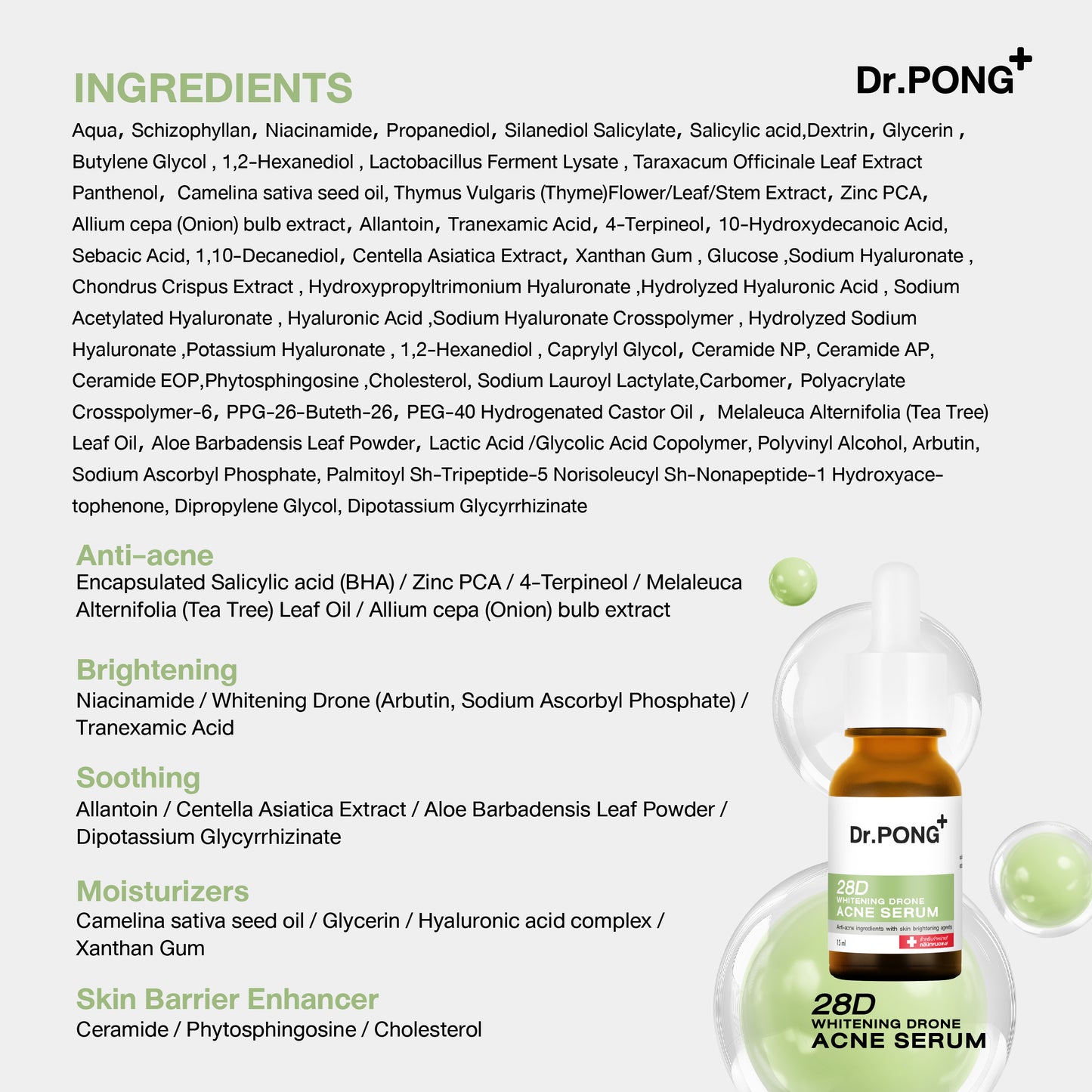 Dr.PONG 28D WHITENING DRONE ACNE SERUM