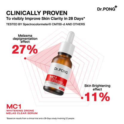 Dr.PONG MC1 WHITENING DRONE MELAS CLEAR SERUM