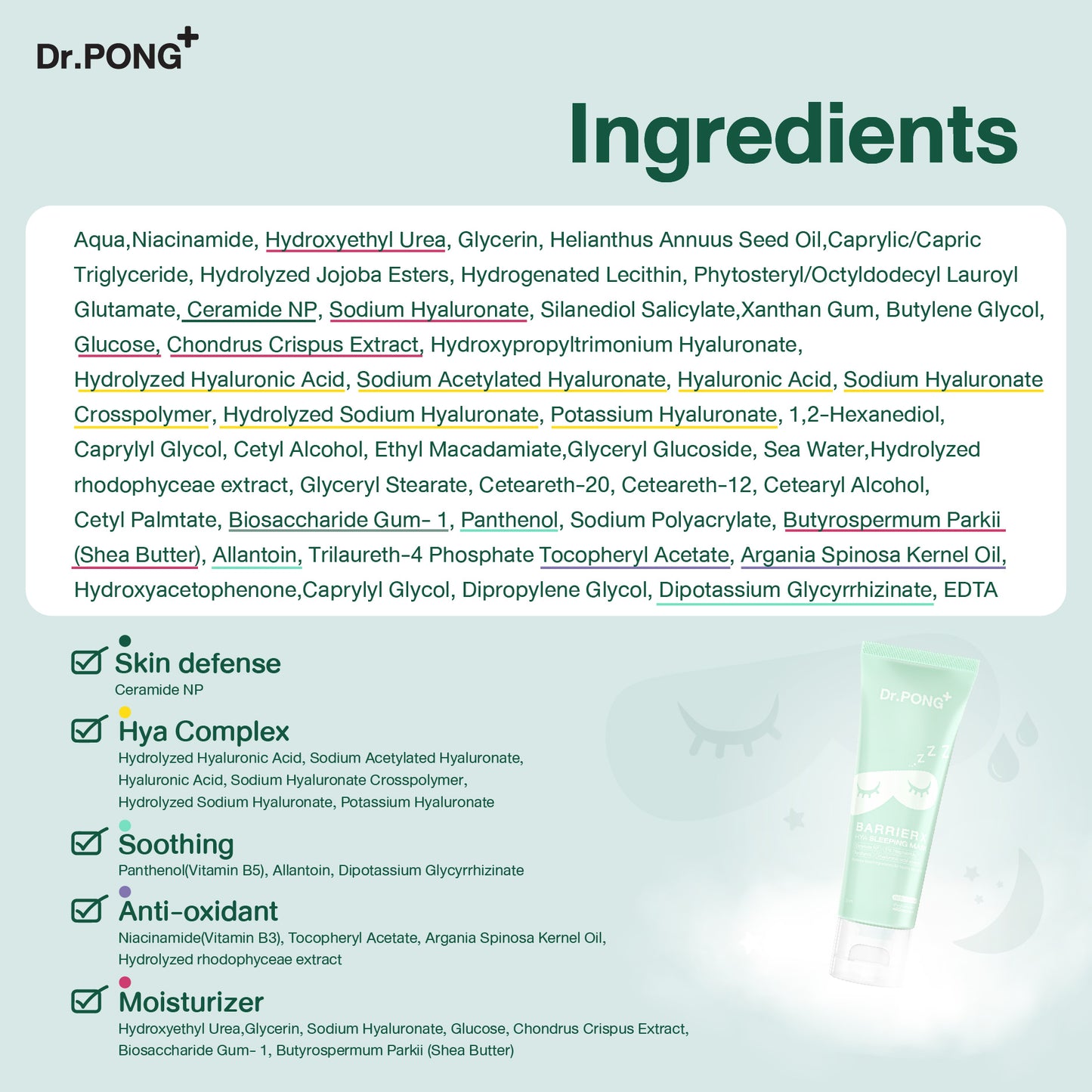 Dr.PONG BARRIER X HYA SLEEPING MASK