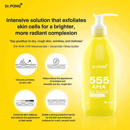 Dr.PONG 555 AHA BLEND EXFOLIATING BODY SOLUTION
