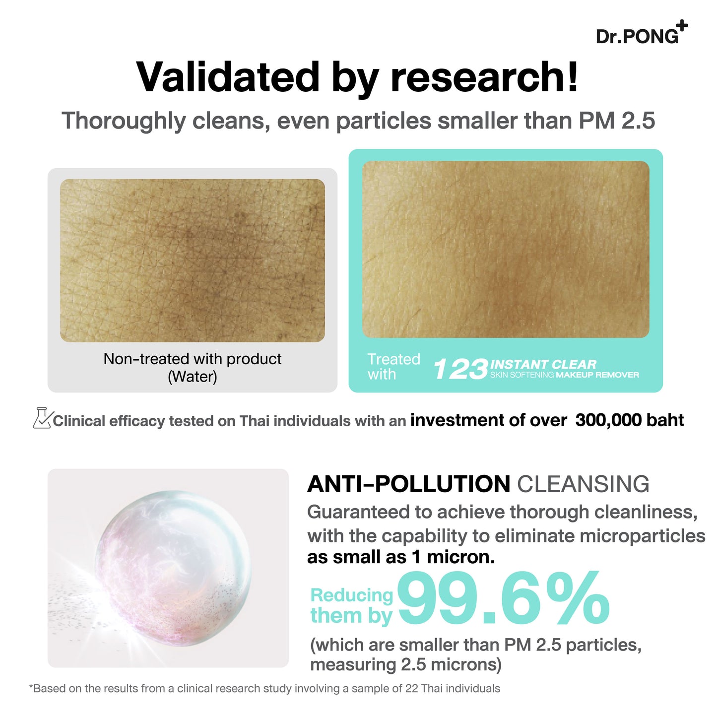 Dr.PONG 123 INSTANT CLEAR SKIN SOFTENING MAKEUP REMOVER