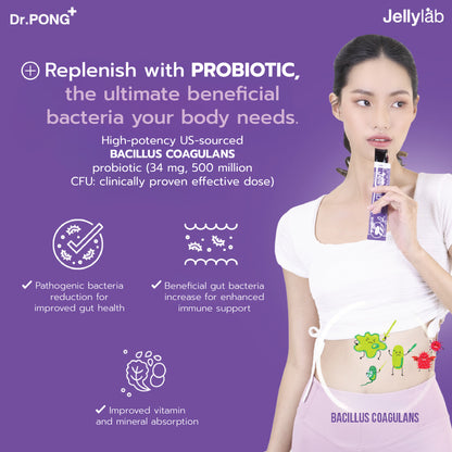 Dr.PONG JELLYLAB PROBIOTIC FIBER JELLY (Food Supplement Product)
