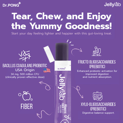 Dr.PONG JELLYLAB PROBIOTIC FIBER JELLY (Food Supplement Product)