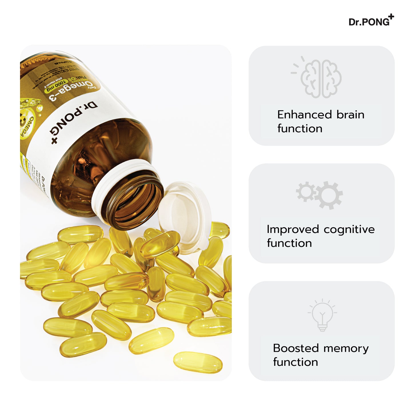 Dr.PONG DAILY OMEGA-3 ODOURLESS FISH OIL 1000 MG PLUS VITAMIN E