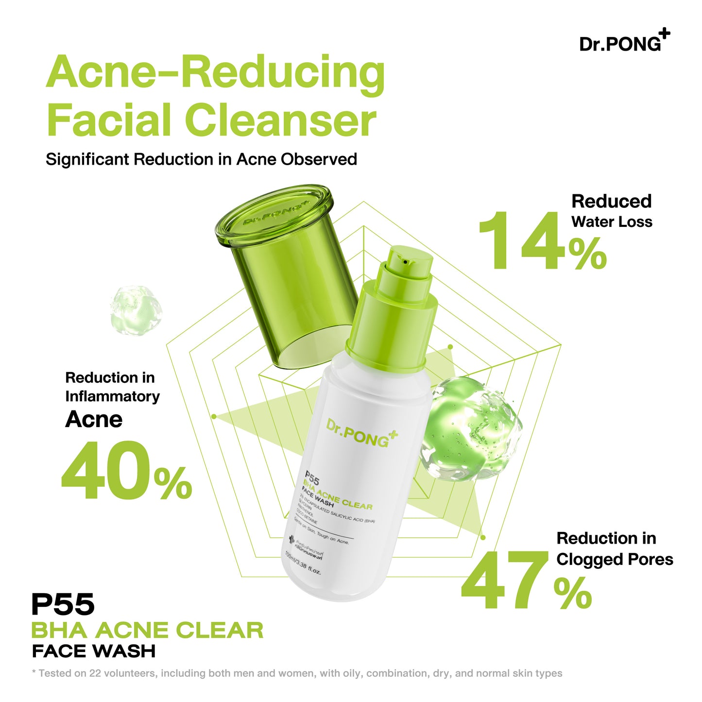 Dr.PONG P55 BHA ACNE CLEAR FACE WASH