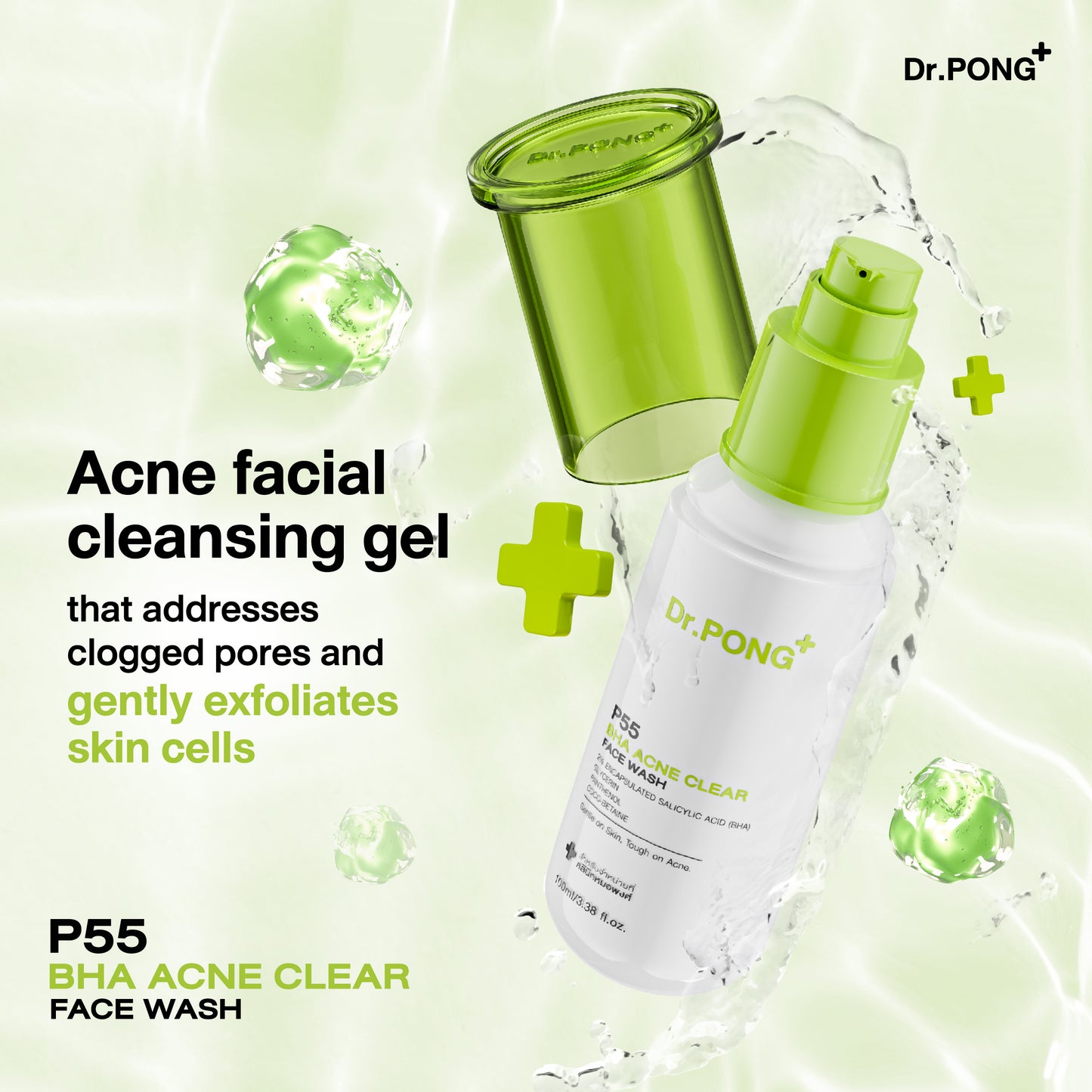 Dr.PONG P55 BHA ACNE CLEAR FACE WASH