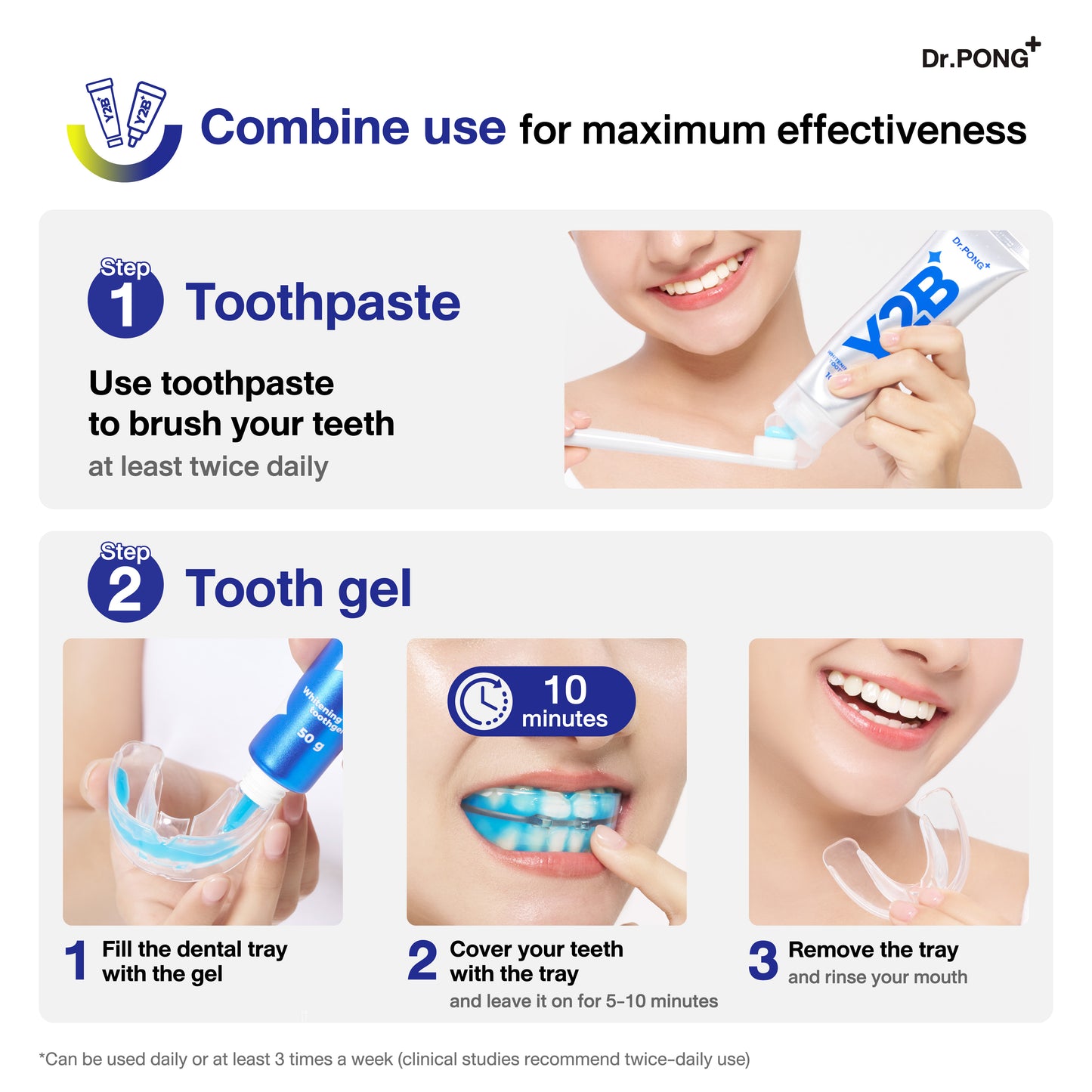 Dr.PONG Y2B WHITENING COLOR TOOTHPASTE