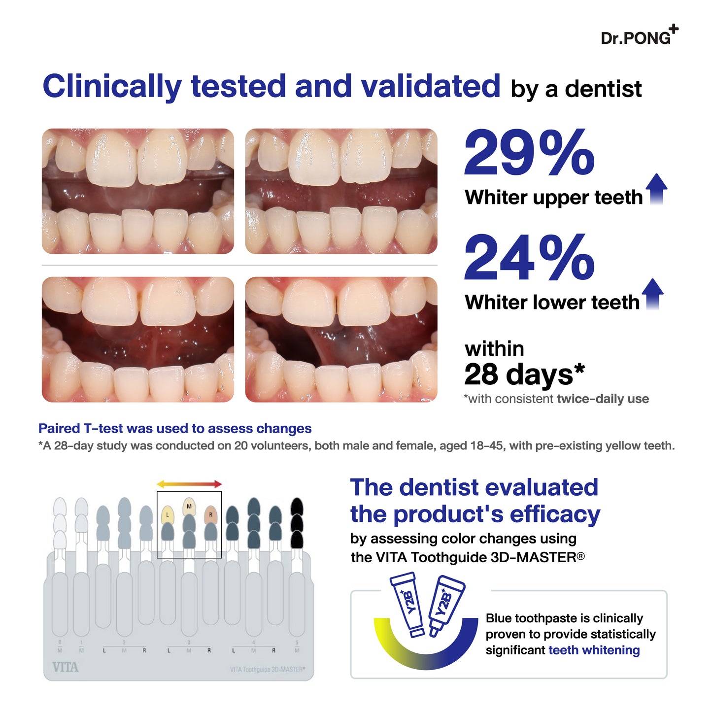 Dr.PONG Y2B WHITENING COLOR TOOTHPASTE