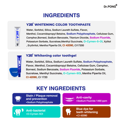 Dr.PONG Y2B WHITENING COLOR TOOTHPASTE